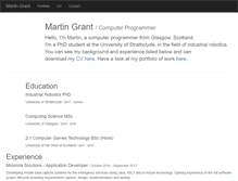 Tablet Screenshot of martingrant.net
